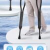 Aluminum Crutches for Adults and Youngsters - A Set of Light, Walking Assistive, Height-Adjustable Crutches with Padded Armpit Cushions, Handle Grips, & Rubber Tips - Maximum Load Capacity 226.8 KG - Image 16