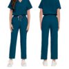 [:en]High-End Four-Way Stretch V-Neck Solid Color Short-Sleeve Straight-Leg Pants Set for Hospital Work, Nurse Uniforms, Scrubs, And Surgical Attire Suitable for All Seasons.[:ar]High-End Four-Way Stretch V-Neck Solid Color Short-Sleeve Straight-Leg Pants Set for Hospital Work, Nurse Uniforms, Scrubs, And Surgical Attire Suitable for All Seasons.[:] - Image 32