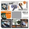 [AI Translation Bluetooth Earbuds]2025 New AI Translation Smart Bluetooth Headset 4 Mic ENC Noise-cancelling TWS Bluetooth Headphones Support More Than 140 Languages Real-time Translation Bluetooth Earbuds Shock Effects 550mAh Ultra Long Standby Support M - Image 3