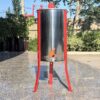 Heavy-Duty Commercial Grade Manual Honey Extractor - Stainless Steel 3-frame Beekeeping Equipment with Red Adjustable Legs & Honey Valve, Efficient Manual Spinner for Professional & Hobby Beekeepers - Durable Apiary Extractor, Sturdy Construction, Robust - Image 4