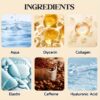 Collagen Hyaluronic Acid Face Serum for Women-Moisturizing Drops,For All Skin Types, with Aloe Vera, Glycerin & Caffeine, Deep Hydration & Skin Nourishment - Image 7