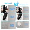 Key Finder, Wireless Key Tracker, 80dB RF Item Locator, Effective Range 39.93 meter, 1 Transmitter and 6 Receivers, for Finding Lost Keys, Remote Controls, Car Keys, Lost Items/Sound Emitting Items Finder - Image 4