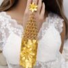 1 Set Vintage Style Middle Eastern-Inspired Women'S Fashion Bracelet and Ring Combo, Copper Floral Exaggerated Design, Suitable for Daily Wear and Gifting - Image 4