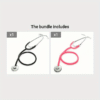 [:en]Stethoscope Toy - Realistic Black & White Medical Simulator with Pink Accents, Interactive Family Game for CPR, First Aid & Healthcare Training, Durable PP Material, Medical Simulation, Ergonomic Design, Textured Grip Handle[:ar]Stethoscope Toy - Realistic Black & White Medical Simulator with Pink Accents, Interactive Family Game for CPR, First Aid & Healthcare Training, Durable PP Material, Medical Simulation, Ergonomic Design, Textured Grip Handle[:] - Image 10