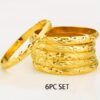 6pcs Classic Bangles Retro Carving Traditional Engagement/ Wedding Decor Perfect Gift For Female Dupes Luxury Jewelry - Image 6