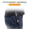 LEOFISHING Compact Black Telescopic Fishing Rod - Super Short, Portable Design with Durable Glass Steel, Ideal for Saltwater & Freshwater Fishing, Ambidextrous Comfort Grip - Image 11