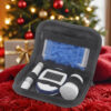 Portable Diabetes Organizer Kit with Blood Glucose Meter, Insulin Pens Lamp; Test Strips - Compact Travel Storage Bag for Diabetics, White & Blue Design, Zippered Compartments, Durable PVC Material, Diabetes Accessories, Sleek Design, Secure Zipper Closure - Image 7