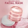 Collagen biotin day and night facial mask contains rich collagen essence, protects Light Beige, moisturizes and smoothes, injects source moisture, vitality and radiance into Light Beige - Image 4