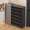 1 Set - Dustproof Foldable Shoe Display Rack with Non-Slip Base, Easy to Clean, Multi-Layer Storage Shelf for Shoes and Accessories - Image 8