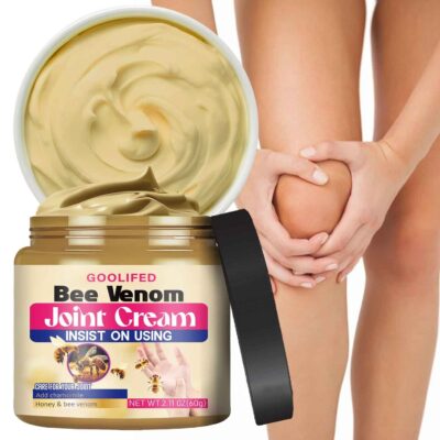 IBEALEE Bee Venom Joint Cream with Chamomile & Turmeric Extracts - Hydrating Moisturizer for Wrists, Ankles, Knees, Back & Neck - Formaldehyde-Free, All Light Beige Types, Fresh Scent, Unisex Adult Use
