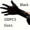 [:en]100pcs Black Nitrile Disposable Gloves, Suitable for Home Cleaning, Tattooing, Nail Care, Household, Salon Use, Waterproof Disposable Gloves, Left and Right Hand Universal[:ar]100pcs Black Nitrile Disposable Gloves, Suitable for Home Cleaning, Tattooing, Nail Care, Household, Salon Use, Waterproof Disposable Gloves, Left and Right Hand Universal[:] - Image 7