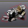 Aluminum three-lever ball lock, plastic steel door lock activity room handle three-lever ball lock, three-lever lock - Image 2