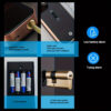 XSDTS Tuya Wifi Smart Door Lock Electronic Digital with Camera Biometric Fingerprint Smart Card Password Key Unlock - Image 8