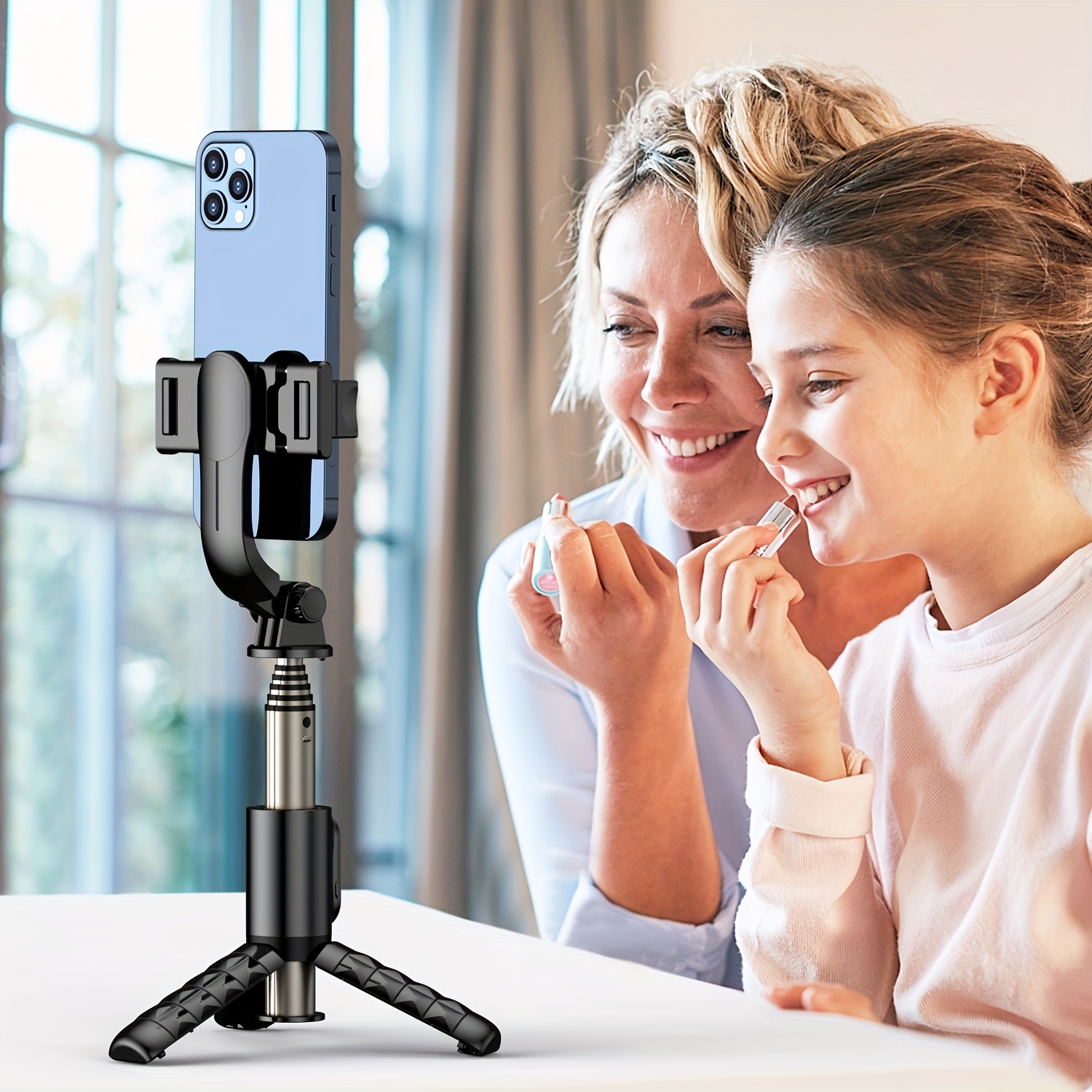 Portable Aluminum Alloy Selfie Stick Phone Tripod with Wireless Remote Shutter All in One Extendable Selfie Sticks Compact Design Compatible with 14 13 12 11 pro Max Xr X 8 7 6 Plus, Android Smartphone, Gift for Men Women - Image 7