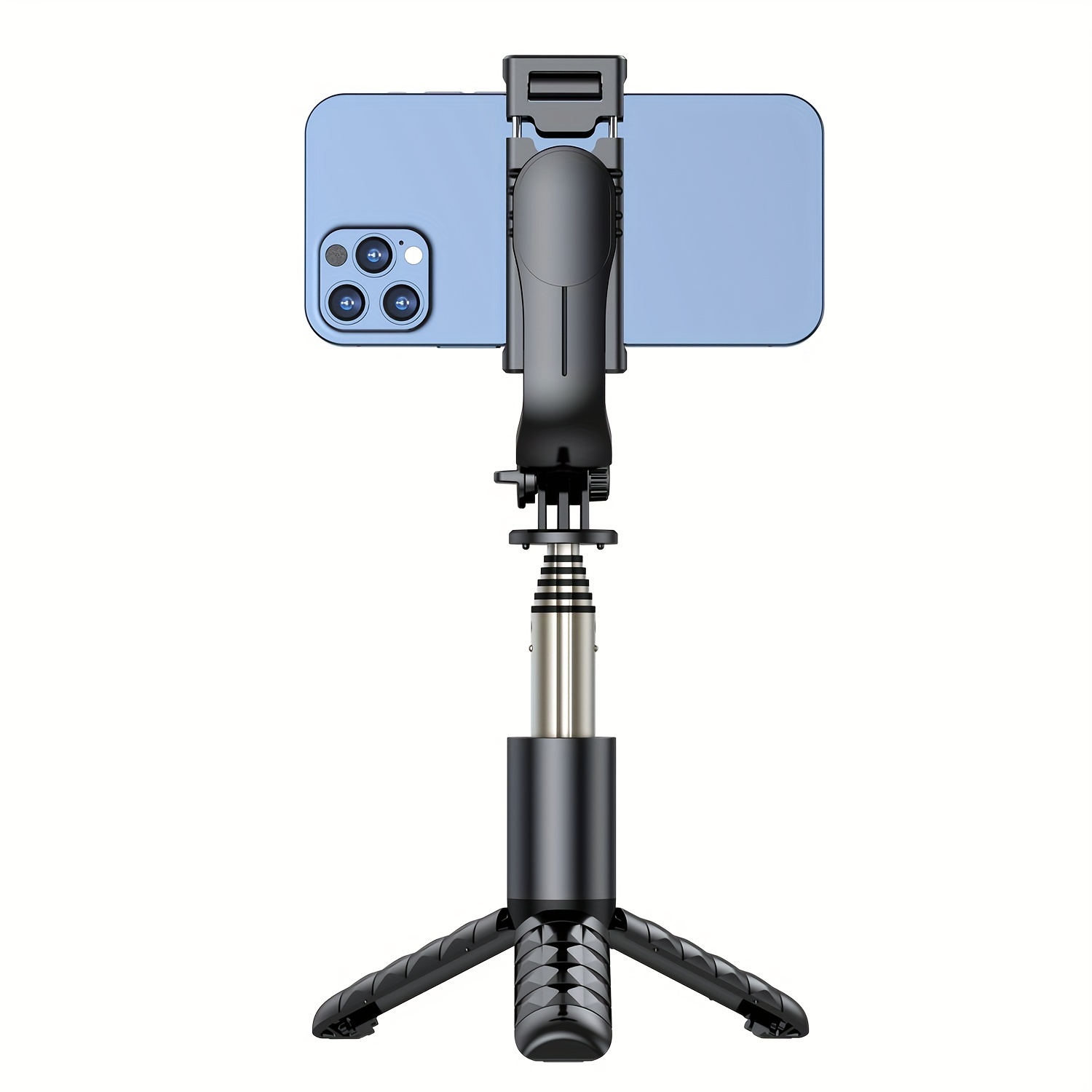 Portable Aluminum Alloy Selfie Stick Phone Tripod with Wireless Remote Shutter All in One Extendable Selfie Sticks Compact Design Compatible with 14 13 12 11 pro Max Xr X 8 7 6 Plus, Android Smartphone, Gift for Men Women - Image 6