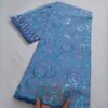 4.57 meter/African Lace Fabric, Swiss Tulle Floral Embroidery Lace Fabric with Rhinestones And Sequins, Suitable for Weddings/ Daily/ Parties - Image 7