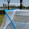 Portable Folding Mosquito Net with Built-in Stand - No Assembly Needed, Lightweight & Compact Travel Bed Canopy, Fine Mesh Insect Proof Tent for Camping, Dorm, Home - Easy Setup, Sturdy Frame, Summer Essential (Blue) - Ideal for Travel, Indoor/Outdoor Use - Image 8