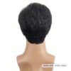 Men'S Fashion Curly Wave Wig, 25.4 cm Mixed Grey Synthetic Fiber with Side Bangs, High Temperature Fiber, Rose Net Cap, 130% Density, Suitable for Daily Wear, Festivals, Halloween Costumes, and Parties - Image 6
