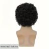 Men's Stylish Black Short Curly Wig - Heat Resistant Synthetic Fiber, Natural Look for Cosplay & Casual Attire, Rose Net Cap, Loose Wave Style, Breathable Hat Construction, Perfect for Parties and Daily Use - Image 6