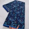 4.57 meter/African Lace Fabric, Swiss Tulle Floral Embroidery Lace Fabric with Rhinestones And Sequins, Suitable for Weddings/ Daily/ Parties - Image 15