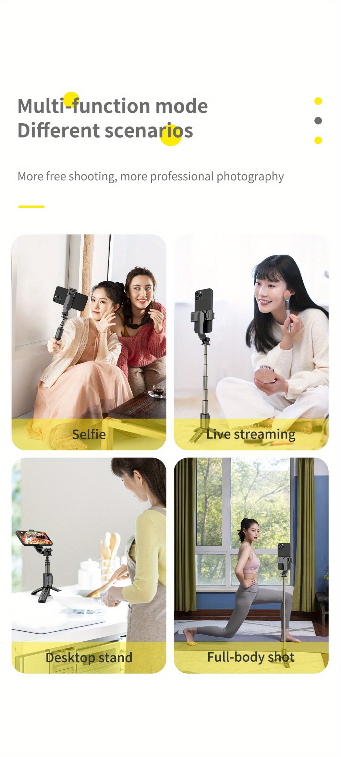 Portable Aluminum Alloy Selfie Stick Phone Tripod with Wireless Remote Shutter All in One Extendable Selfie Sticks Compact Design Compatible with 14 13 12 11 pro Max Xr X 8 7 6 Plus, Android Smartphone, Gift for Men Women - Image 19