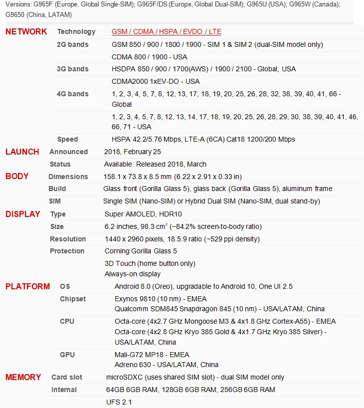 Samsung Galaxy S9+ S9 Plus G965F 64GB 128GB ROM 6GB RAM Global Version Octa Core 6.2" NFC Exynos Original Unlocked Mobile Phone - Image 15