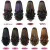 Wholesale U-Shape Half Wig Women's Long Curly Hair Voluminous Face Framing Pear Blossom Fiber Wig Cap - Image 5
