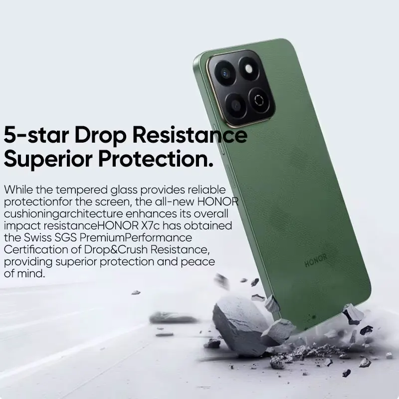 2024 New HONOR X7c 4G Global Version Snapdragon 685 6.77" 120Hz IPS LCD Display 108MP Dual Camera 6000mAh Long Battery Phone - Image 6