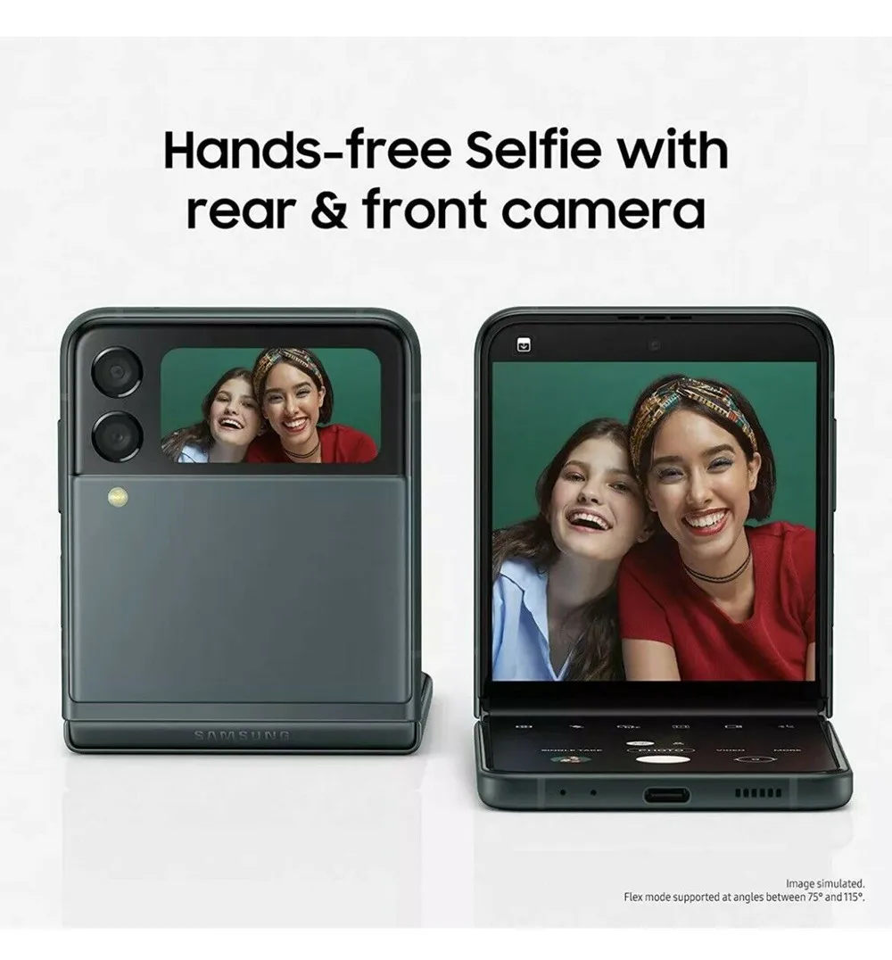 Samsung Galaxy Z Flip 3 Z Flip3 5G F711U1 F711N F711B Original 6.7" AMOLED NFC Snapdragon Unlocked Foldable 99% New Cell Phone - Image 19