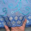 4.57 meter/African Lace Fabric, Swiss Tulle Floral Embroidery Lace Fabric with Rhinestones And Sequins, Suitable for Weddings/ Daily/ Parties - Image 13