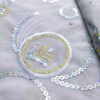 4.57 meter/African Lace Fabric, Swiss Tulle Floral Embroidery Lace Fabric with Rhinestones And Sequins, Suitable for Weddings/ Daily/ Parties - Image 5